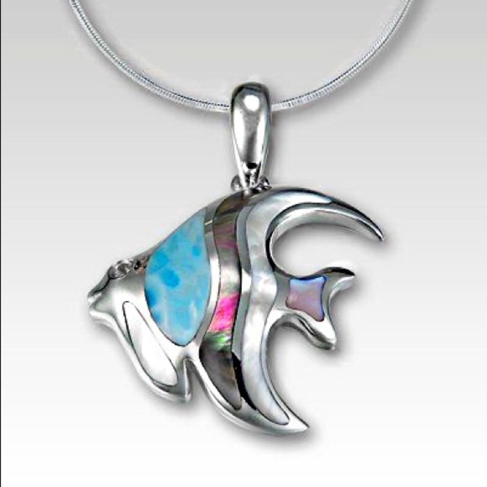 Marahlago Angelfish Larimar Necklace